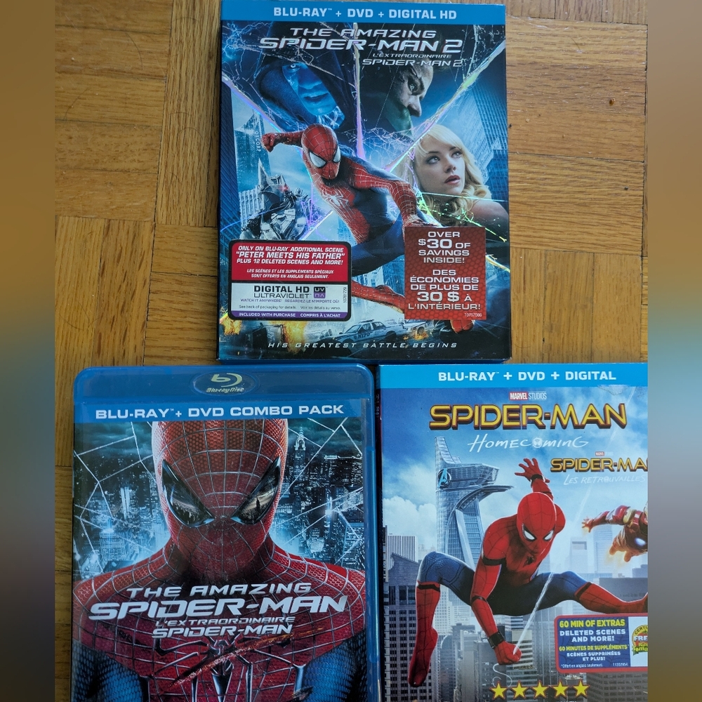 ✨3/25$ Spider-Man Blu-ray DVD Combo Pack